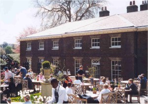 Terrasse des Ham House in Richmond-upon-Thames